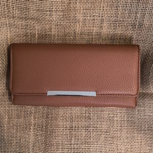 Women's Brown Organization Wallet